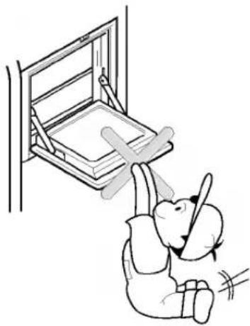 LG GR-B197GTG - Never place heavy items on the refreshment center door or allow children to hang it on. - 1