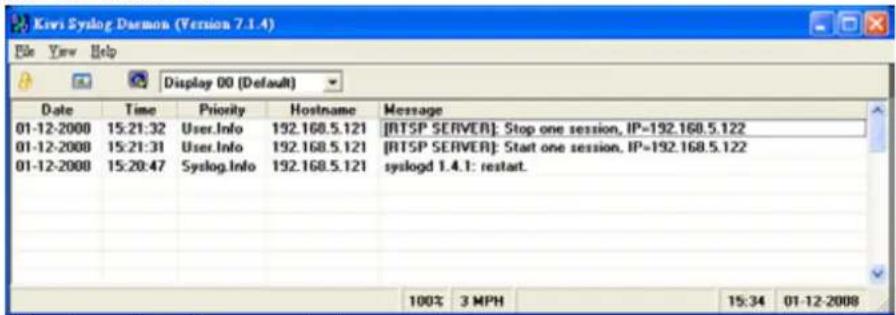 Vivotek IP8331 - Remote Log - 2