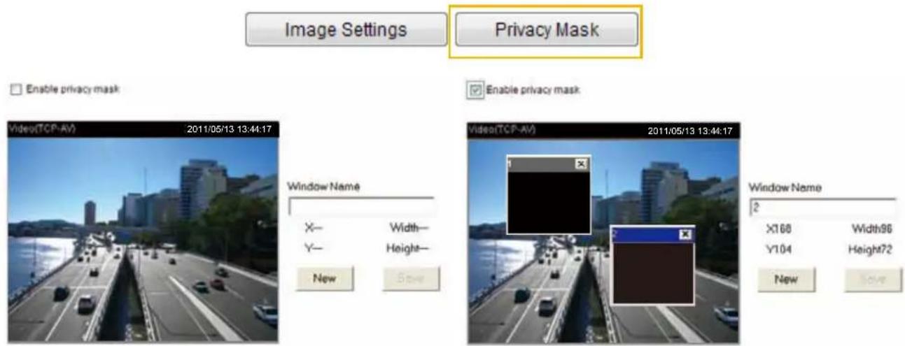 Vivotek IP8331 - Privacy Mask Advanced Mode - 1