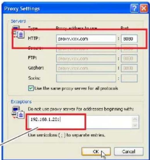 Christie L2K1500 - - Not using proxy server - 2