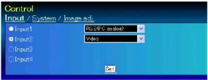 Christie L2K1500 - Radio button setting - 1