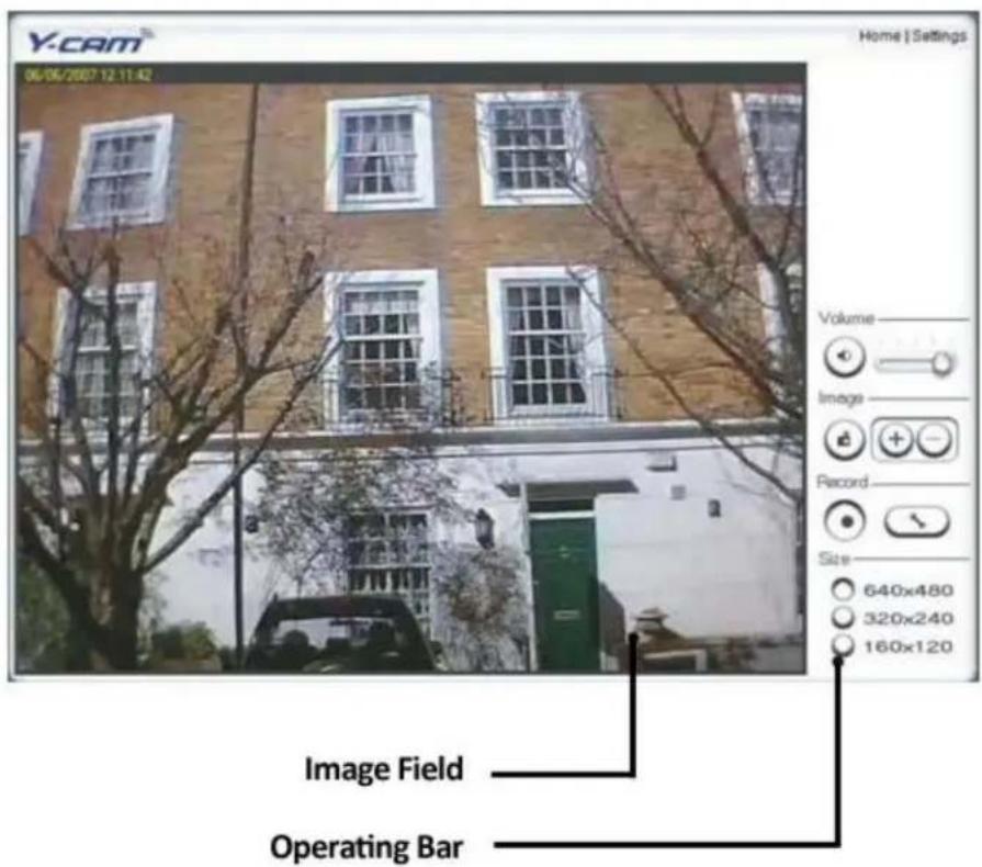 Y-cam Bullet YCBLB3 - Live View (using Internet Explorer) - 1