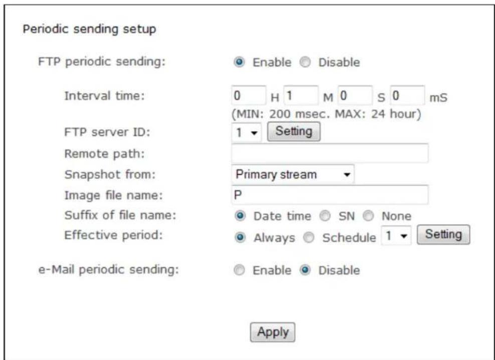 Y-cam Bullet YCBLB3 - Periodic Sending - FTP - 1