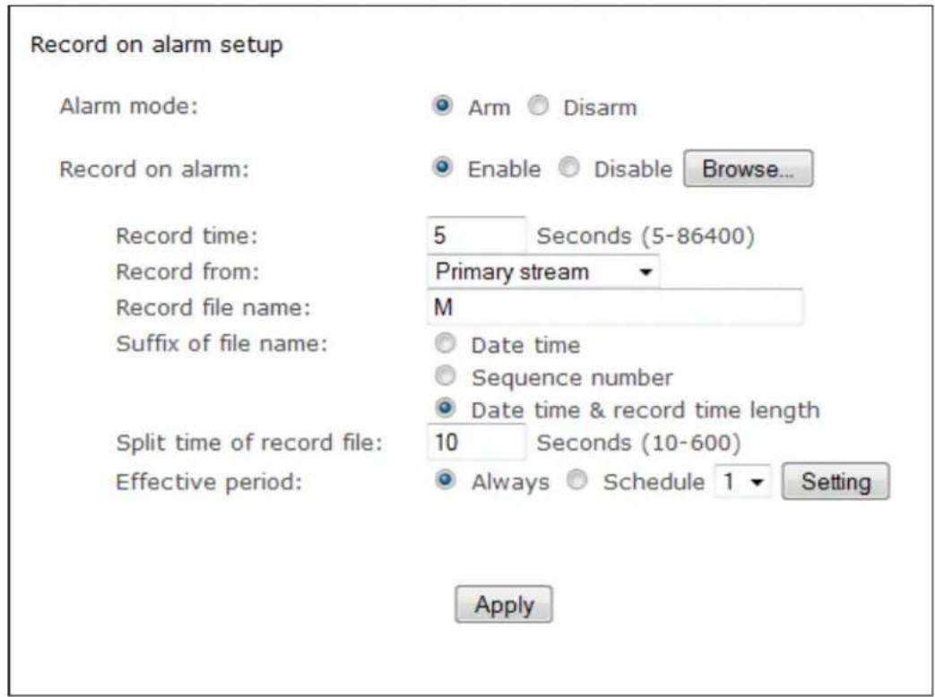 Y-cam Bullet YCBLB3 - Record on Alarm - 1