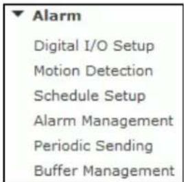 Y-cam Bullet YCBLB3 - Alarm Menu - 1