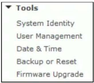 Y-cam Bullet YCBLB3 - Tools Menu - 1