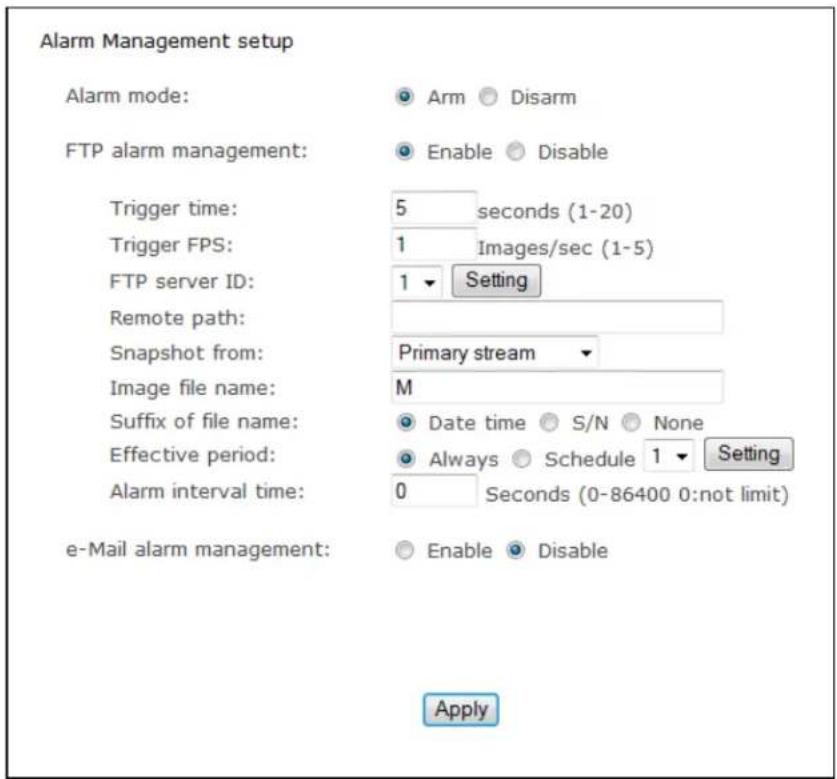 Y-cam Bullet YCBLB3 - Alarm Management - FTP - 1