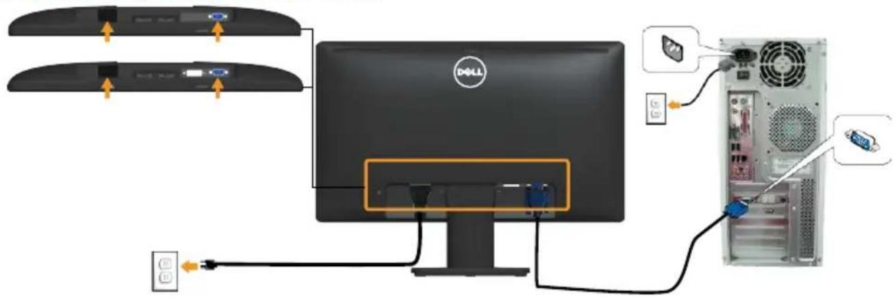 Wyse E1914H - Connecting Your Monitor - 2