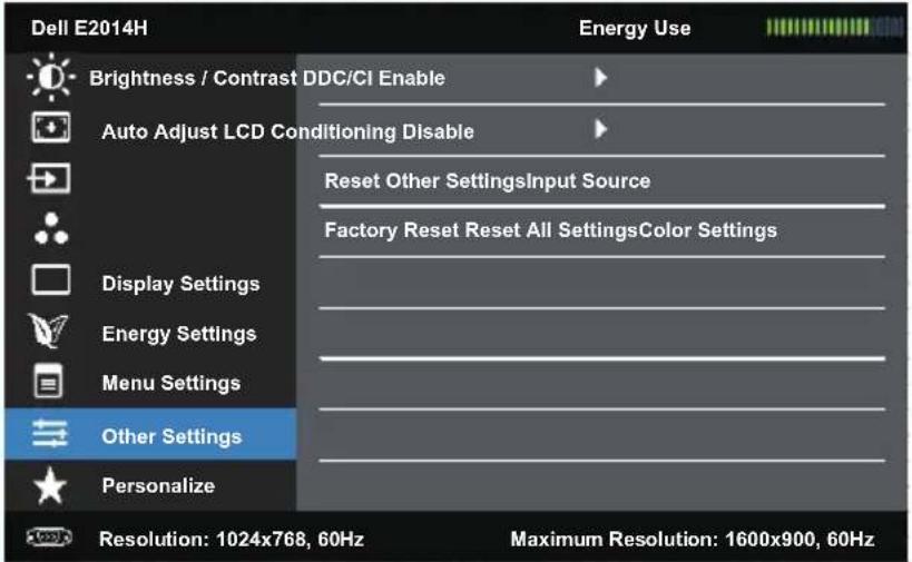 Wyse E1914H - Menu Settings - 8