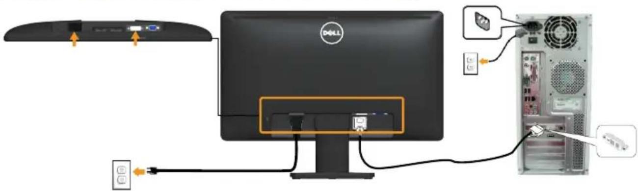 Wyse E1914H - Connecting Your Monitor - 3