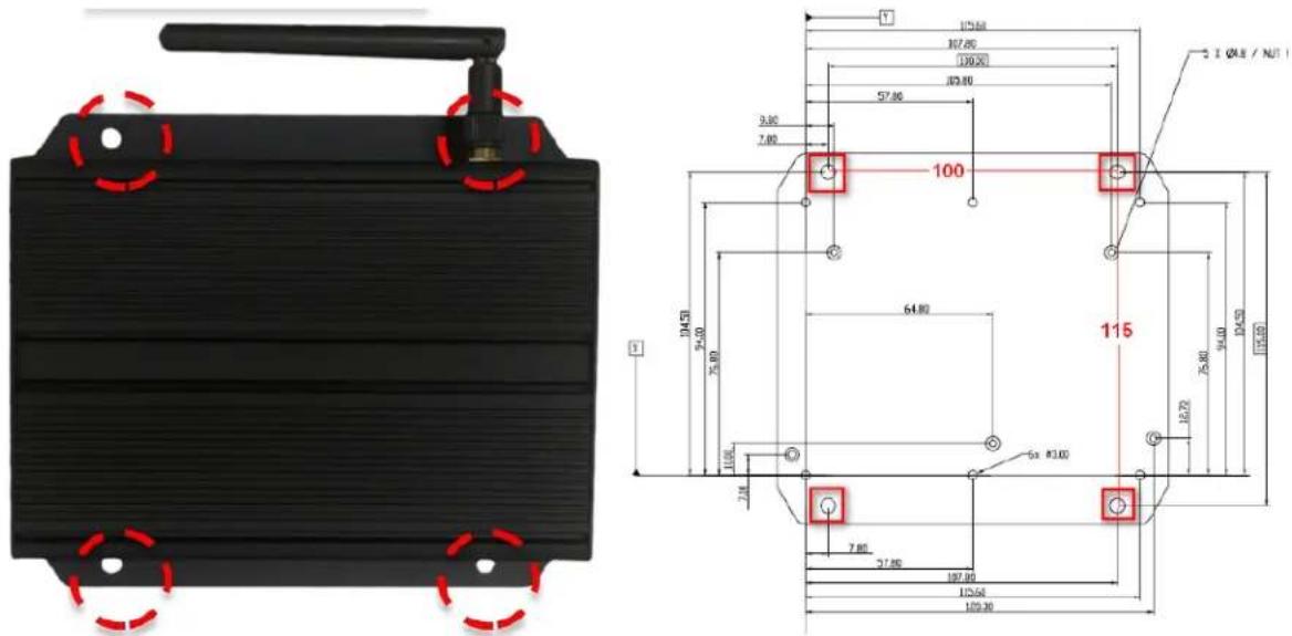 Iadea XMP-6250 - Mounting Option 1: [Wall Mount] - 1