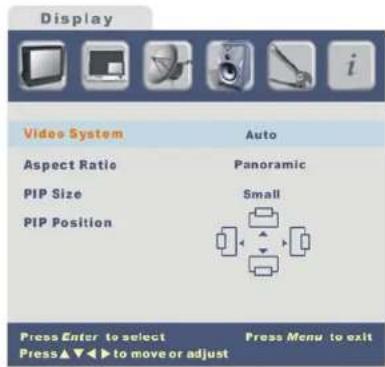 Proview MH-422HUB - Display menu: - 2