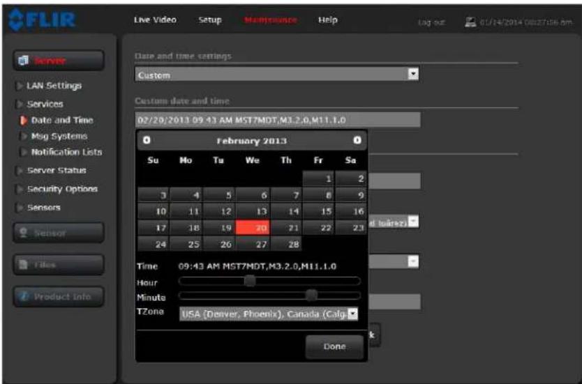 FLIR FC-348 - Services Menu - 2