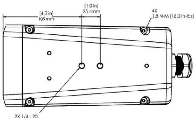 FLIR FC-348 - Camera Mounting for Rear Cable Access - 2