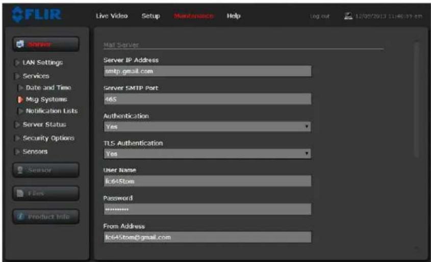 FLIR FC-348 - Services Menu - 3