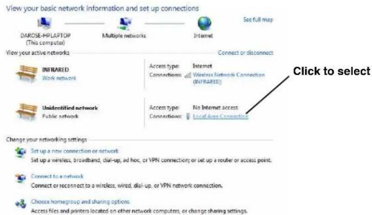 FLIR FC-348 - Setting the IP address on a Windows PC - 1
