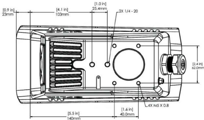 FLIR FC-348 - Camera Mounting for Rear Cable Access - 1