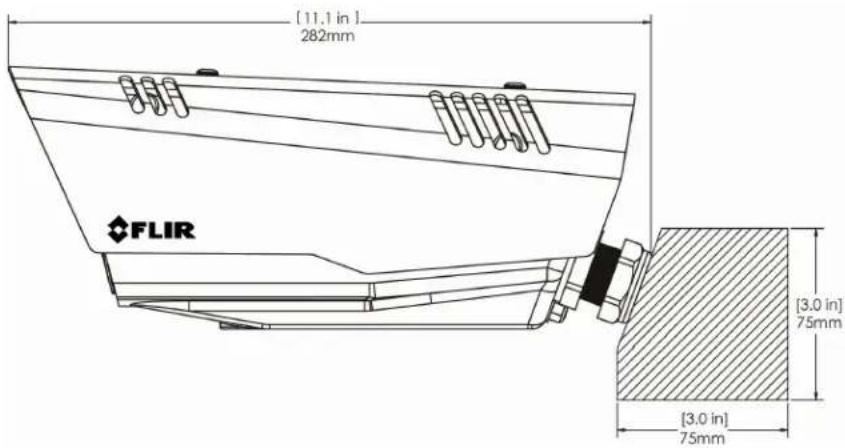 FLIR FC-348 - Camera Mounting for Rear Cable Access - 3