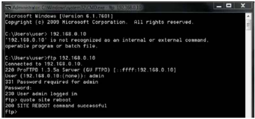 Geovision GV-MDR3400 - How to Remotely Reboot IP Cameras via FTP - 2