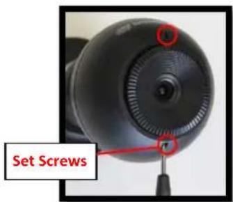 Arecont Vision MegaBall AV1145 - Adjusting the Focus, Iris and Field of View: - 2