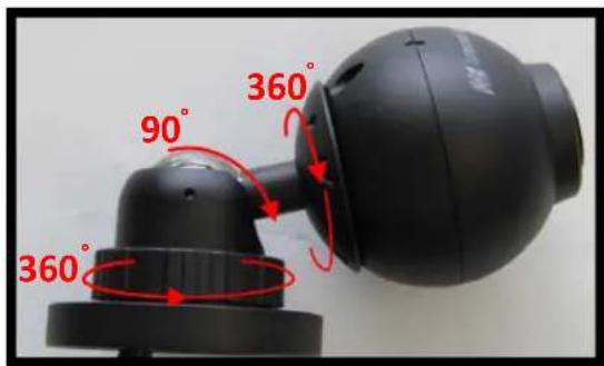 Arecont Vision MegaBall AV1145 - Adjusting the Tilt, Pan, Z-Axis (yaw): - 2