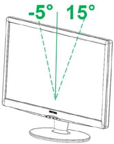 Hanns.G HZ201 - ADJUSTING THE VIEWING ANGLE - 1
