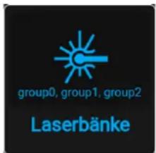 group0, group1, group2 Laserbänke
