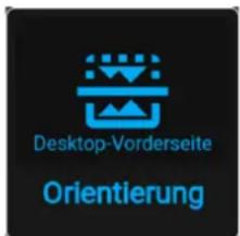 Desktop-Vorderseite Orientierung
