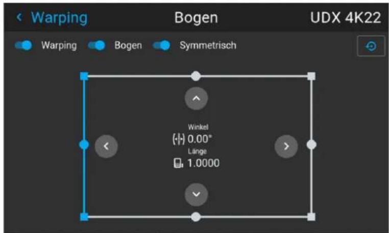 Warping Bogen UDX 4K22 Warping Bogen Symmetrisch Winkel (·) 0.00° Länge 1.0000