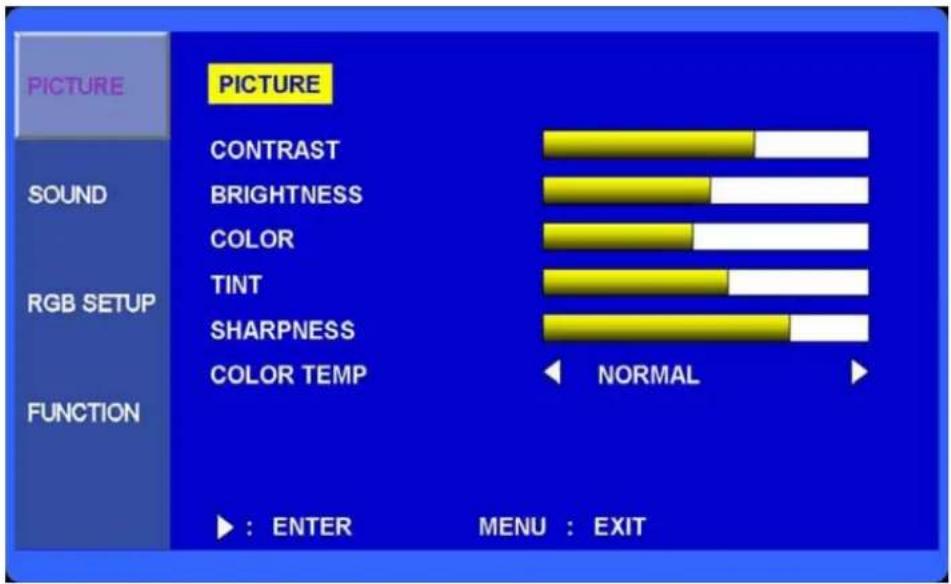 ORION Premium 15RTC - Picture Menu - 1
