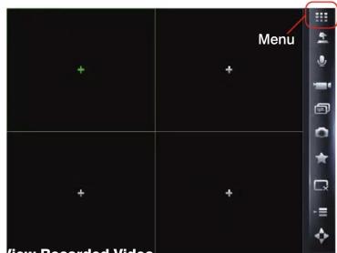 Menu View Recorded Video