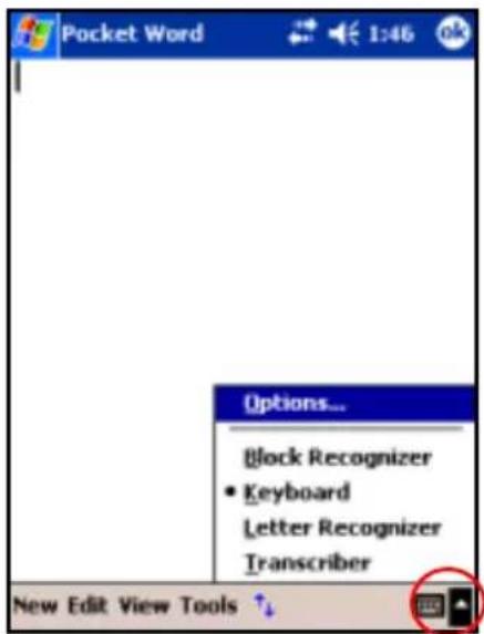 HP iPAQ hx2790c - Using the On-Screen Keyboard - 1
