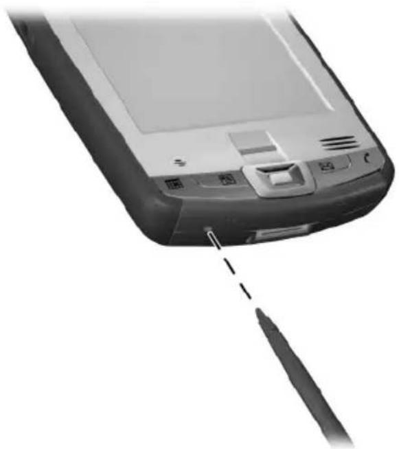 HP iPAQ hx2790c - Performing a Soft Reset - 1