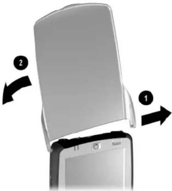 HP iPAQ hx2790c - Removing/Replacing the Flip Cover - 2