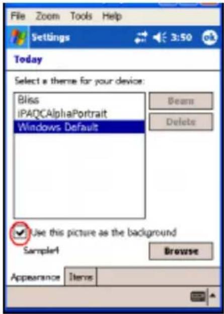HP iPAQ hx2790c - Customizing the Today Screen - 1