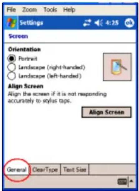 HP iPAQ hx2790c - Changing the Screen Orientation - 1