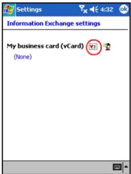 HP iPAQ hx2790c - Information Exchange Advanced Settings - 1