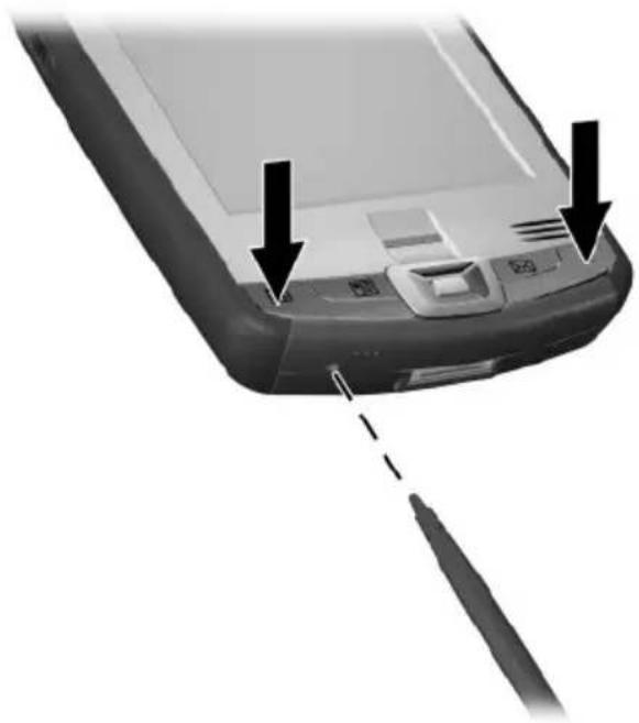HP iPAQ hx2790c - Performing a Hard Reset - 2