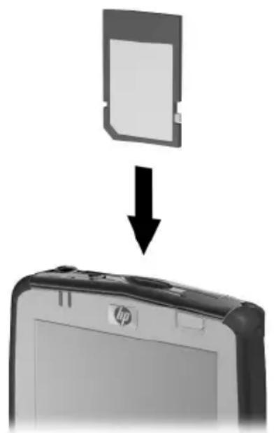 HP iPAQ hx2790c - Installing a Secure Digital (SD) Expansion Card - 1