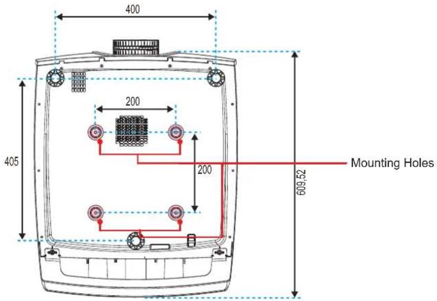 400 200 405 200 609,52 Mounting Holes
