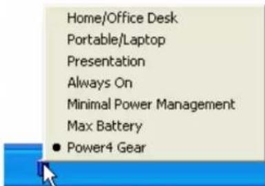 Home/Office Desk Portable/Laptop Presentation Always On Minimal Power Management Max Battery ● Power4 Gear