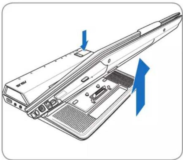 ASUS Lamborghini VX2 - Ejecting the Notebook PC - 1