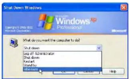 Shut Down Windows Microsoft Windows® Professional Copyright © 2013-2015 Windows Destination Microsoft What do you want the computer to do? Shut down Log off Administrator Shut down Restart Stand by: Hibernate OK Cancel Help