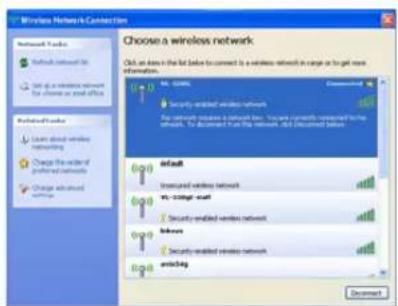 Choose a wireless network Click an user in the list before to connect to a wireless network in range or to get more information. Network Tools Network network to: Use a wireless network for choose or send off Networked wireless Learn about wireless networking Change the order of preferred networks Change advanced Networks Default Unsecured wireless network Wi-Fi connectivity Security-enabled wireless network Inflow Security-enabled wireless network enterBig Connect
