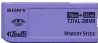 SONY 128MB + 128MB TOTAL 256 MB 128MBX2 MIMORY STICK