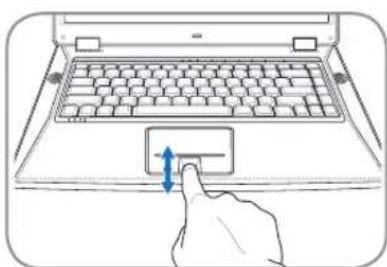 ASUS Lamborghini VX2 - Scrolling on the fingerprint scanner - 2