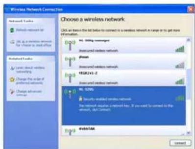 Choose a wireless network Click us to be the list before to connect to a wireless network in range or to get more information. HL 10000000000 Instructed wireless network Open Instructed wireless network YIS2424-2 Instructed wireless network HL 10000000000 Secure installed wireless network The network requires a network key. If you want to connect to the network, you can open. WBSTAR Connect