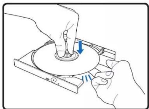ASUS Lamborghini VX2 - Inserting an optical disc - 3