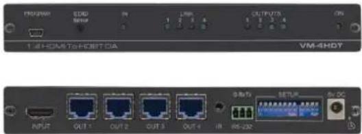 PROGRAM EDG IN LRF OUTPUTS ON 1.4 HOMS TO HCBT DA VM-4HDY INPUT OUT 1 OUT 2 OUT 3 OUT 4 IN 50V Setup 6V DC I/O:232