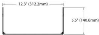 12.3" (312.2mm) 5.5" (140.6mm)
